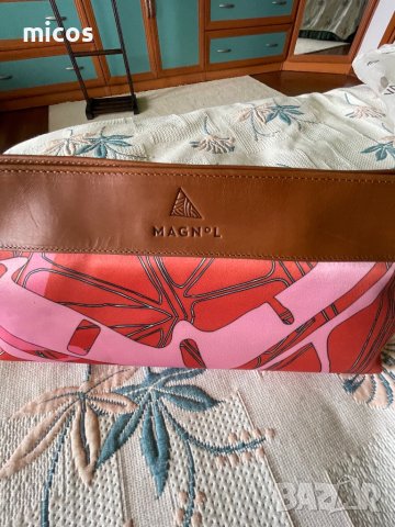 80 лв до 30.10!MAGNoL,маркова чанта с естествена кожа като детайли,прекрасен цвят, снимка 7 - Чанти - 41100312