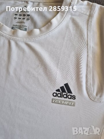 Adidas - оригинална мъжка тениска - размер М, бял цвят, снимка 2 - Тениски - 44163867