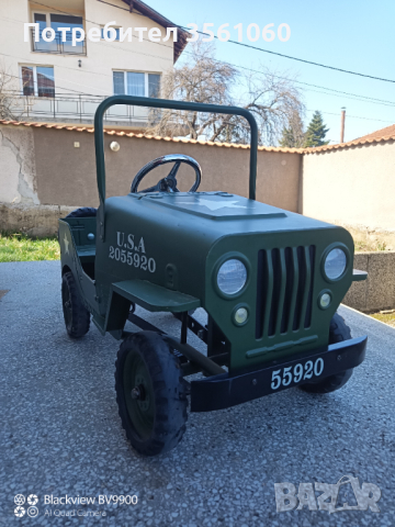 Детска ламаринена количка JEEP.