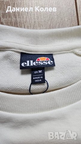 Мъжка бяла елегантна блуза Ellesse в размер М, снимка 3 - Блузи - 49127531
