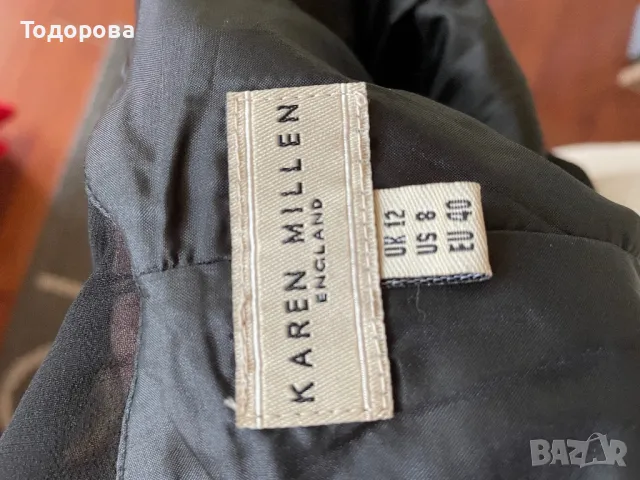 Черна рокля Karen Millen супер елегантна, снимка 6 - Рокли - 50333696