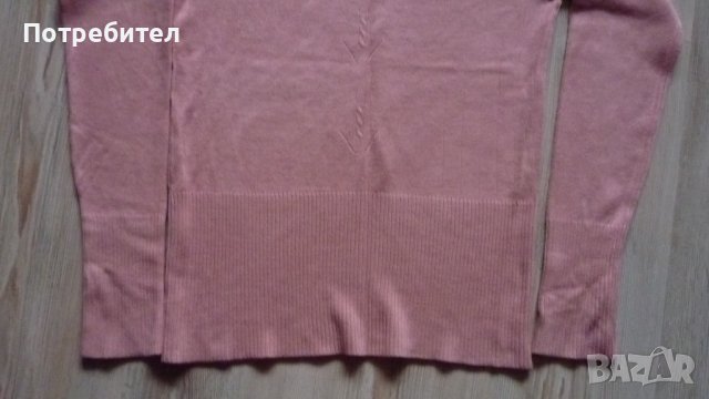 Дамски пуловер с остро деколте М-L, снимка 3 - Блузи с дълъг ръкав и пуловери - 39897282