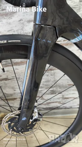 Карбонов аеро шосеен велосипед Factor Ostro Vam Disc SRAM Red AXS Capital 50 | 54, снимка 13 - Велосипеди - 55739723