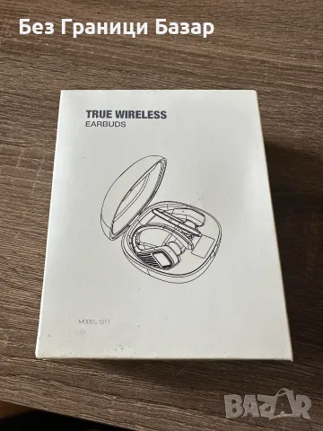 Нови Bluetooth слушалки Q11 TWS с микрофон смарт кейс и handsfree разговори спорт музика