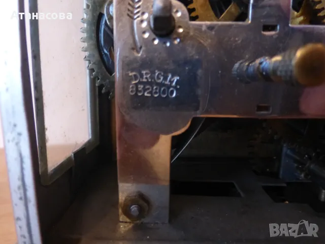 Немски настолен часовник с латерна JUNGHANS Юнгханс D.R.G.M. Жокер, снимка 10 - Антикварни и старинни предмети - 48652894