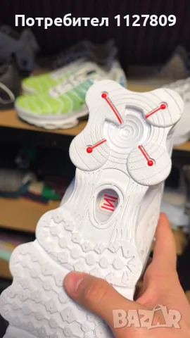 Nike Shox White Бели Обувки Мъжки Размер 43 27.5см Бърза Доставка, снимка 5 - Маратонки - 56074446