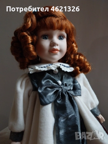 Винтидж порцеланова кукла на Х. Самюел Клер, колекционерска лимитирана серия като нова, снимка 11 - Декорация за дома - 52069202