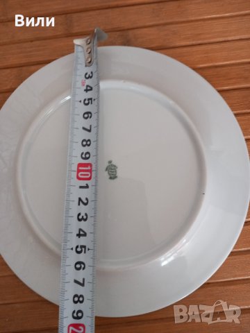 2 броя красиви порцеланови чинии с диаметър 19 см., снимка 5 - Чинии - 40479019
