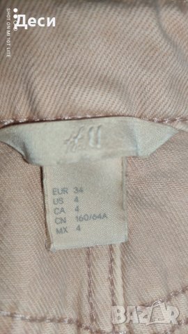 розова дънкова поличка на H&M, снимка 6 - Поли - 41342379