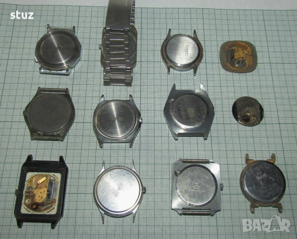 Съветски кварцови часовници за части, или реставрация, лот 12 бр., снимка 8 - Антикварни и старинни предмети - 53572427
