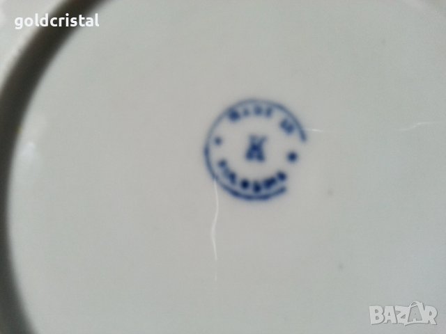 Стар български порцелан чинии , снимка 4 - Антикварни и старинни предмети - 41776511