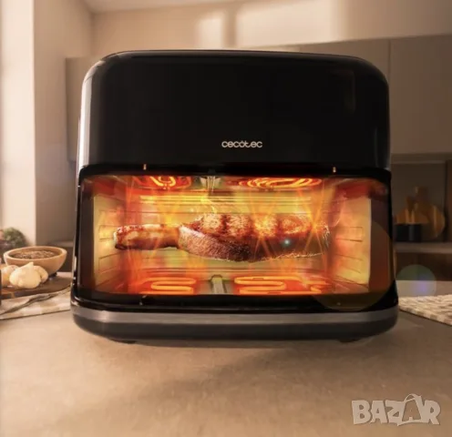 Еър фрайър CECOTEC Cecofry&Grill Smokin Prime 11000 11L 10 автоматични програми, снимка 5 - Фритюрници - 56182632
