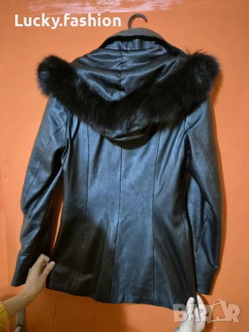 Естествена кожа яке Екстраваганс, снимка 3 - Якета - 53621512