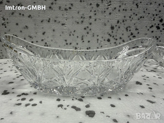 Кристална гондола, фруктиера - полски кристал 245х80 мм