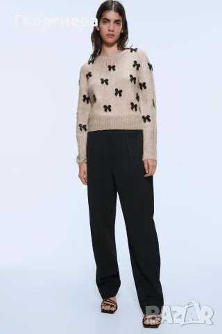Униклно бижу пуловер Limited edition Zara, снимка 4 - Блузи с дълъг ръкав и пуловери - 55743331