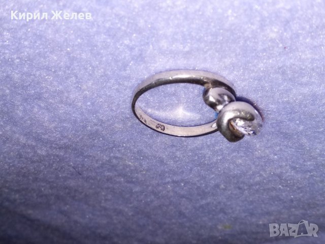 АВТОРСКИ СКЪПОЦЕНЕН СРЕБЪРЕН ПРЪСТЕН с ПЕЧАТ на БИЖУТЕРА и БРИЛЯНТНО ФАСЕТИРАН ИСКРЯЩ ЦИРКОН 36127, снимка 6 - Пръстени - 39460710