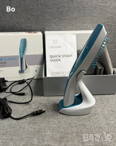 HairMax Ultima 12 Classic LaserComb – лазерен гребен за растеж на коса, снимка 7 - Друга електроника - 53670152