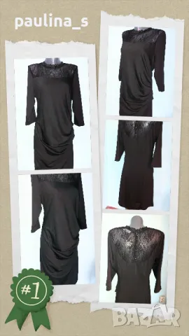 Изумителна маркова ватирана рокля "Lagarto" / голям размер , снимка 11 - Рокли - 36527559