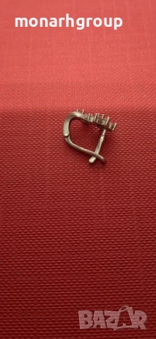 Сребърна обеца, снимка 3 - Обеци - 51058412