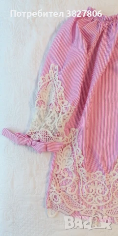 Лятна блуза с дантела, снимка 2 - Ризи - 50672373