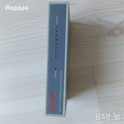 Суич 10/100 MBps, снимка 3 - Мрежови адаптери - 44358476