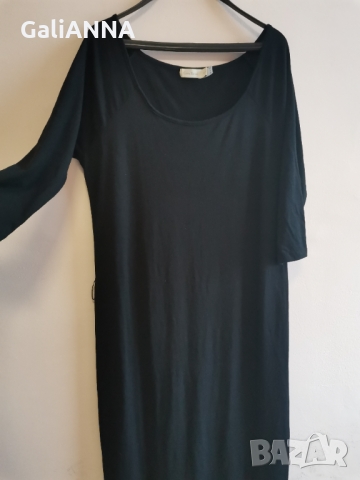 СТРАХОТНА ДЪЛГА ЧЕРНА РОКЛЯ РАЗМЕР 2XL, снимка 4 - Рокли - 36075169