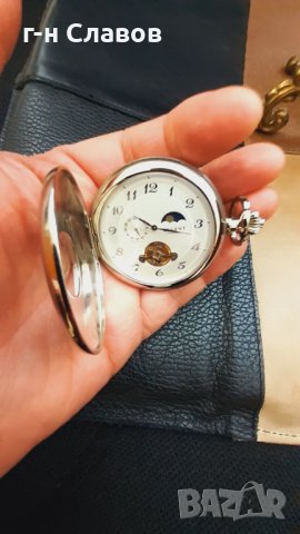 Pocket Clock Open Heart Day/Night Phase, снимка 5 - Джобни - 44287223