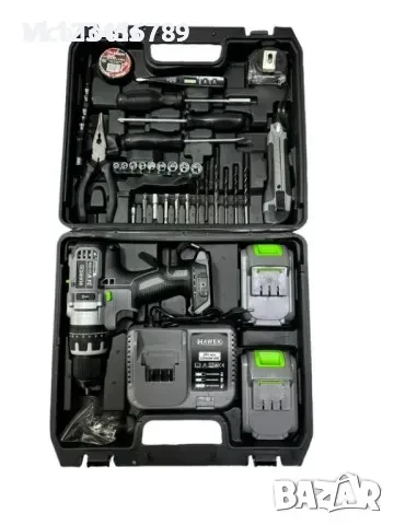 Акумулаторен ударен винтоверт 24V 4.0Ah с инструменти HAWEK, снимка 2 - Винтоверти - 50802980