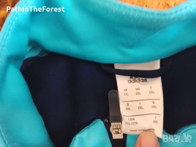 Adidas красива горница с цип , снимка 4 - Спортни дрехи, екипи - 53678201