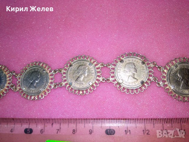 СРЕБЪРНА ГРИВНА ВИСОКА ПРОБА СРЕБРО с МОНЕТИ на КРАЛИЦА ЕЛИЗАБЕТ II - Монетите НЕ са СРЕБЪРНИ 43271, снимка 13 - Антикварни и старинни предмети - 44393952