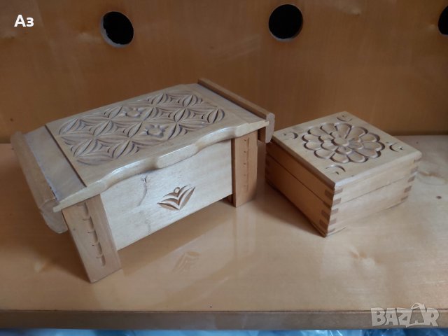 Стари дървени кутии за бижута , снимка 5 - Антикварни и старинни предмети - 35046719