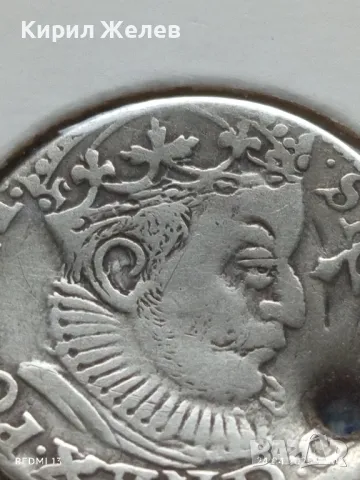 Сребърна монета 3 гроша 1589г. Сигизмунд трети Херцогство Ливония 28461, снимка 4 - Нумизматика и бонистика - 50020689