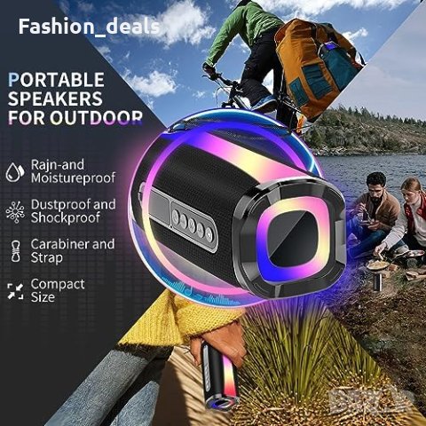 Нов Преносими водоустойчив Bluetooth 5.1 високоговорители 20W HD Тонколона, снимка 5 - Тонколони - 41998043