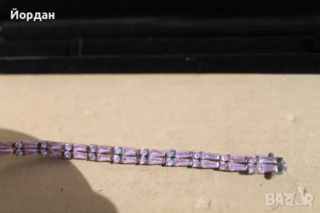 Сребърна дамска гривна, снимка 2 - Гривни - 47282190