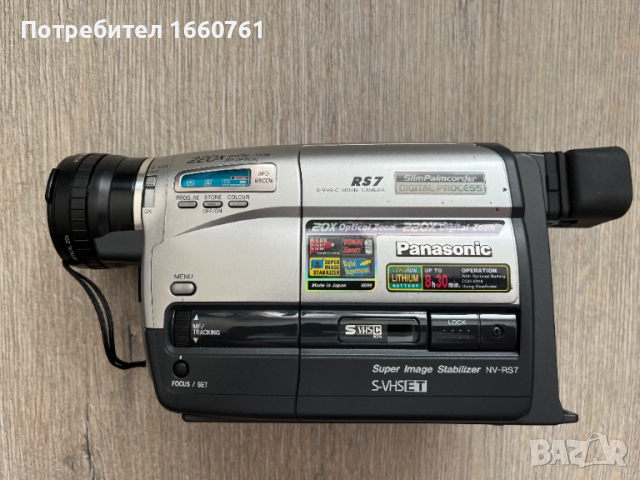 SUPER-VHS-C ET видеокамера като нова Panasonic NV-RS7EG, снимка 3 - Камери - 51857222