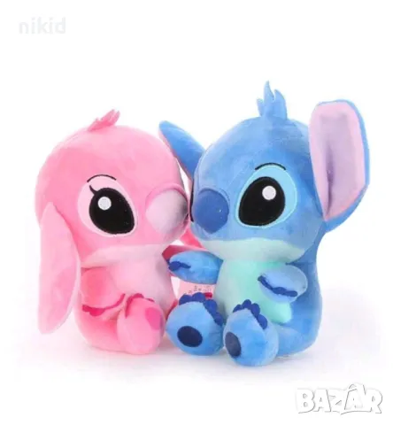 Лило и Стич lilo stitch плюшена играчка синьо или розово човече плюшен, снимка 9 - Плюшени играчки - 19160065