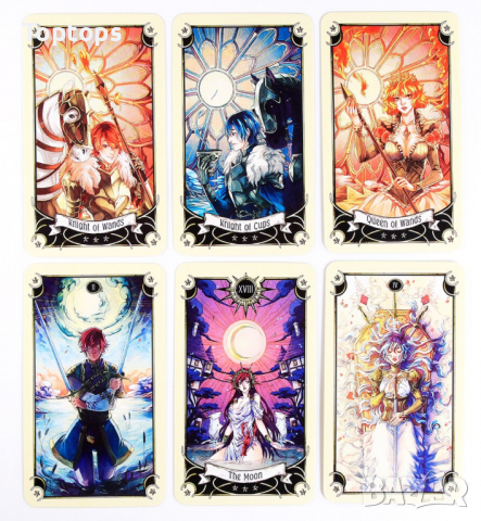 Манга таро карти: Mystical Manga Tarot & Traditional Manga Tarot, снимка 6 - Други игри - 36311651