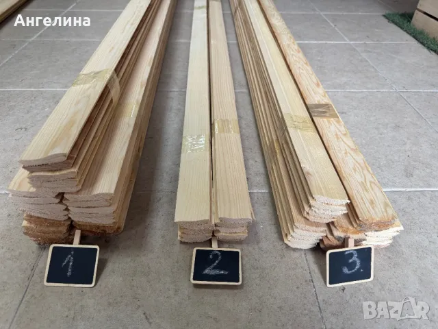 Дървени первази за под и таван 