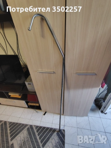 Тръба, щанга за стационарен душ  месингова нова