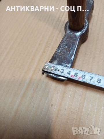 Соц Стар Каменоделски  Чук 1кг. С Дръжка  От Дрян. НОМЕР 101., снимка 12 - Антикварни и старинни предмети - 53445907