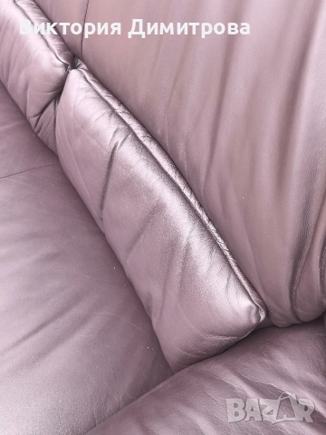 Кожен диван триместен, снимка 8 - Дивани и мека мебел - 53851730