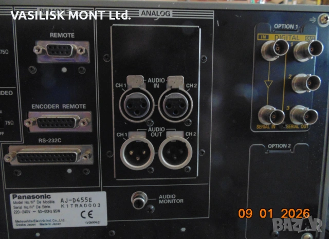 Видеорекордер Panasonic DVC pro AJ-D455, снимка 13 - Плейъри, домашно кино, прожектори - 53045615