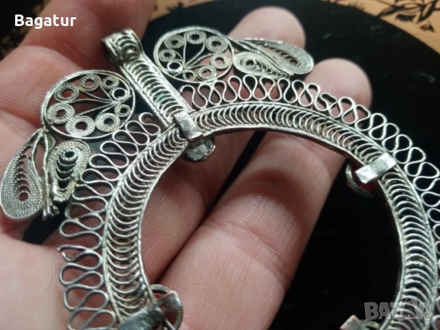 Възрожденски накит,паричник,жълтичник,армутлия,филигран, снимка 10 - Антикварни и старинни предмети - 50829699