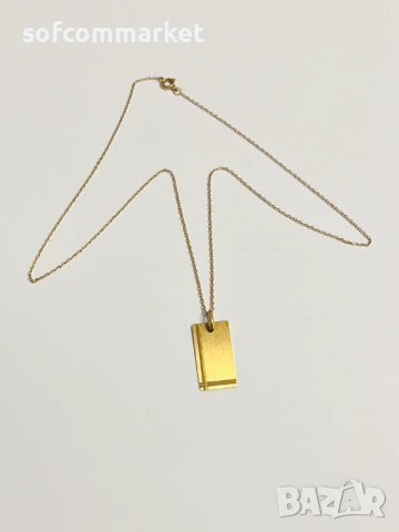 Златен синджир с висулка 14К - 3,55 гр, снимка 2 - Колиета, медальони, синджири - 53380690