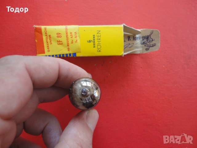 Радиолампа Simens Rohren EF89, снимка 6 - Друга електроника - 41661342