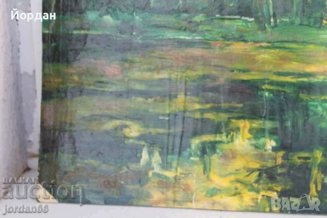 Картина масло върху картон, снимка 2 - Колекции - 39882604
