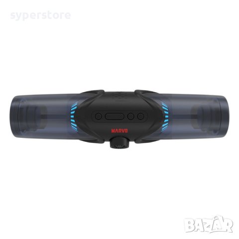 Преносима Bluetooth колонка Marvo SG-100 2.0 10W Черна RGB Подсветка, снимка 3 - Bluetooth тонколони - 40774122