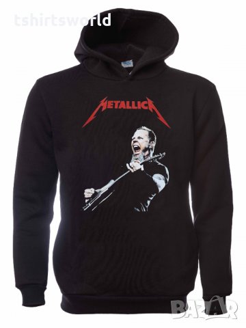 Нов детски суичър с дигитален печат на музикалната група Metallica (Металика)