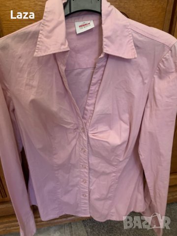 Продавам елегантна риза в розово .  , снимка 3 - Блузи с дълъг ръкав и пуловери - 39932670