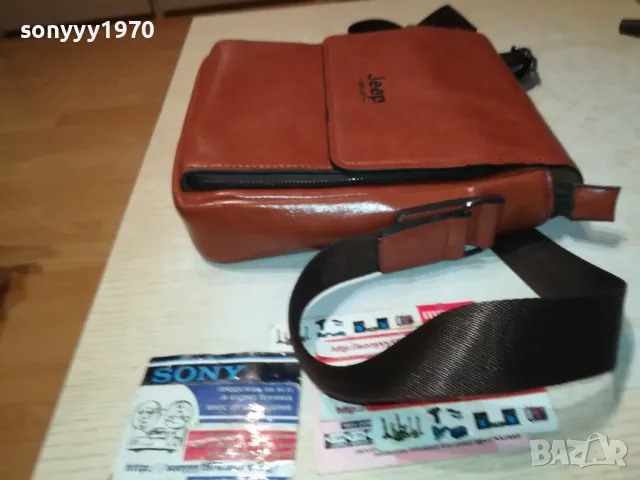 КОЖЕНА ЧАНТА JEEP-МЪЖКА ЗА ПРЕЗ РАМО 2901251027, снимка 18 - Чанти - 48874906